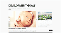 Desktop Screenshot of developmentgoals.org